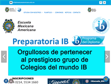 Tablet Screenshot of mexicanaamericana.edu.mx